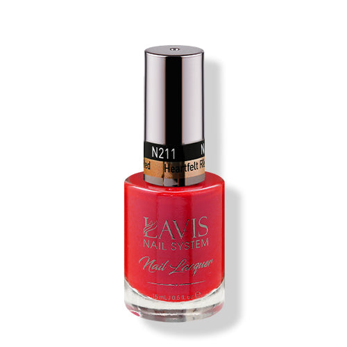 LAVIS 211 Heartfelt Red - Nail Lacquer 0.5 oz