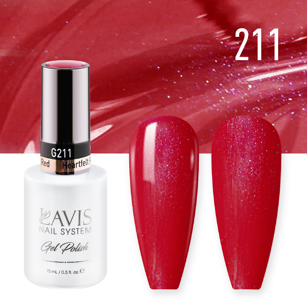 LAVIS 211 Heartfelt Red - Gel Polish 0.5oz