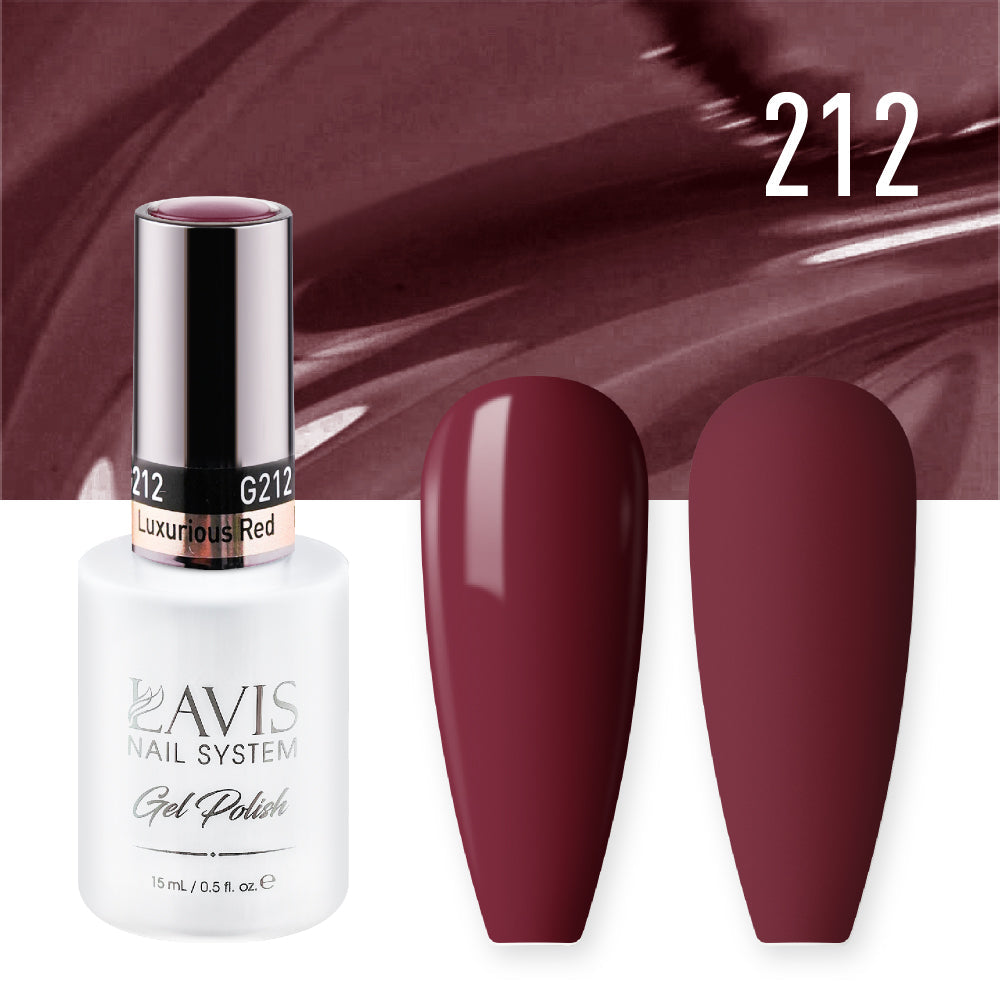 LAVIS 212 Luxurious Red - Gel Polish 0.5oz
