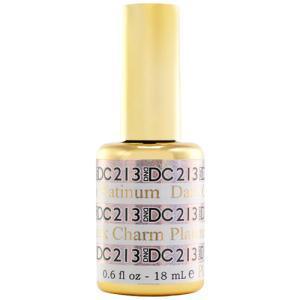 DND DC Gel Polish 213 - Glitter, Pink Colors - Dark Charm