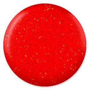 DND DC Gel Polish 225 - Glitter, Red Colors - Maximum Red