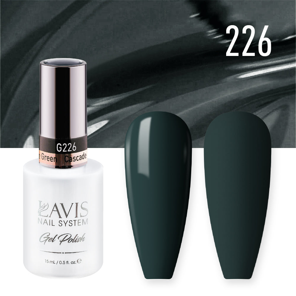 LAVIS 226 Cascade Green - Nail Lacquer 0.5 oz