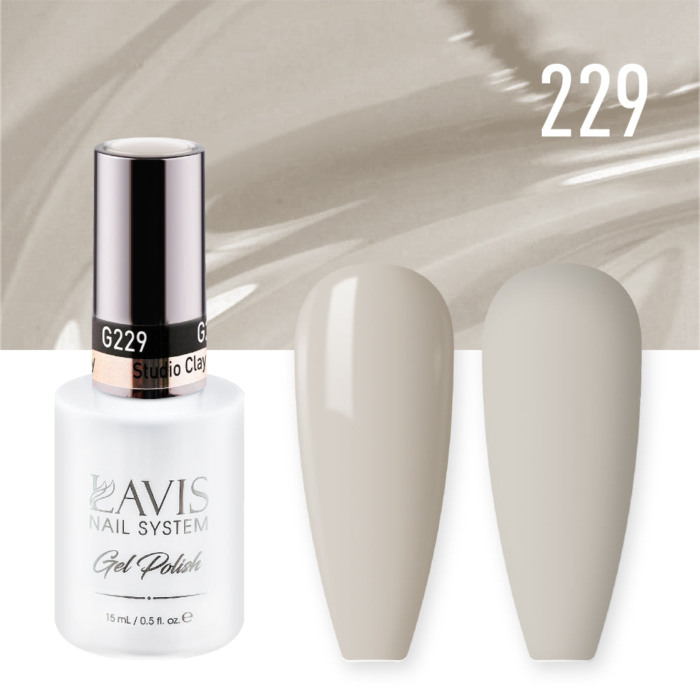 LAVIS 229 Studio Clay - Gel Polish 0.5oz