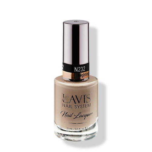 LAVIS 232 Nightingale Gray - Nail Lacquer 0.5 oz