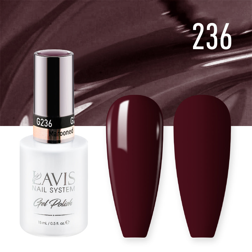 LAVIS 236 Marooned - Gel Polish & Matching Nail Lacquer Duo Set - 0.5oz