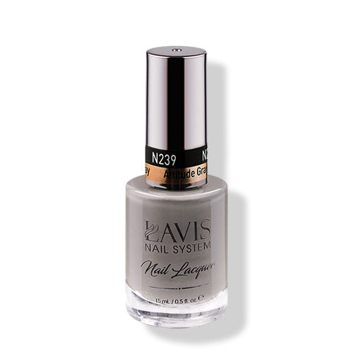 LAVIS 239 Attitude Gray - Nail Lacquer 0.5 oz