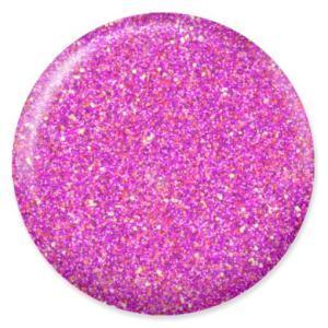 DND DC Gel Polish 242 - Glitter, Purple Colors - Powder Pink
