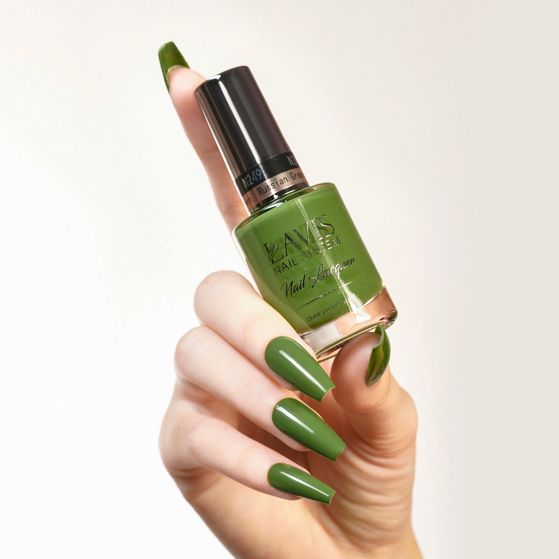 LAVIS 249 Russian Green - Nail Lacquer 0.5 oz