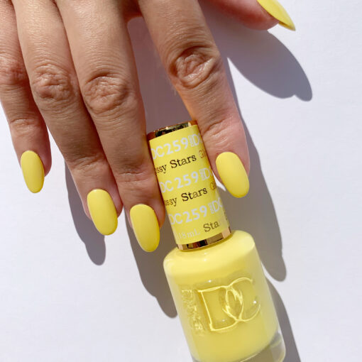 DND DC Gel Polish - 259 Yellow Colors - Glossy Stars