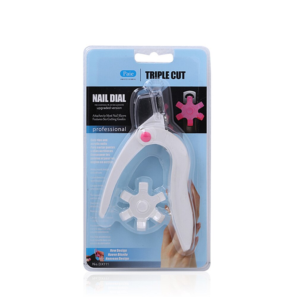 Triple Cut Acrylic Tip Cutter with Catcher & Measuring Dial (6 Size Options)
