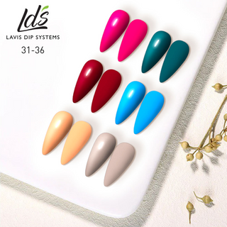 LDS Nail Lacquer Set (6 colors): 031 to 036