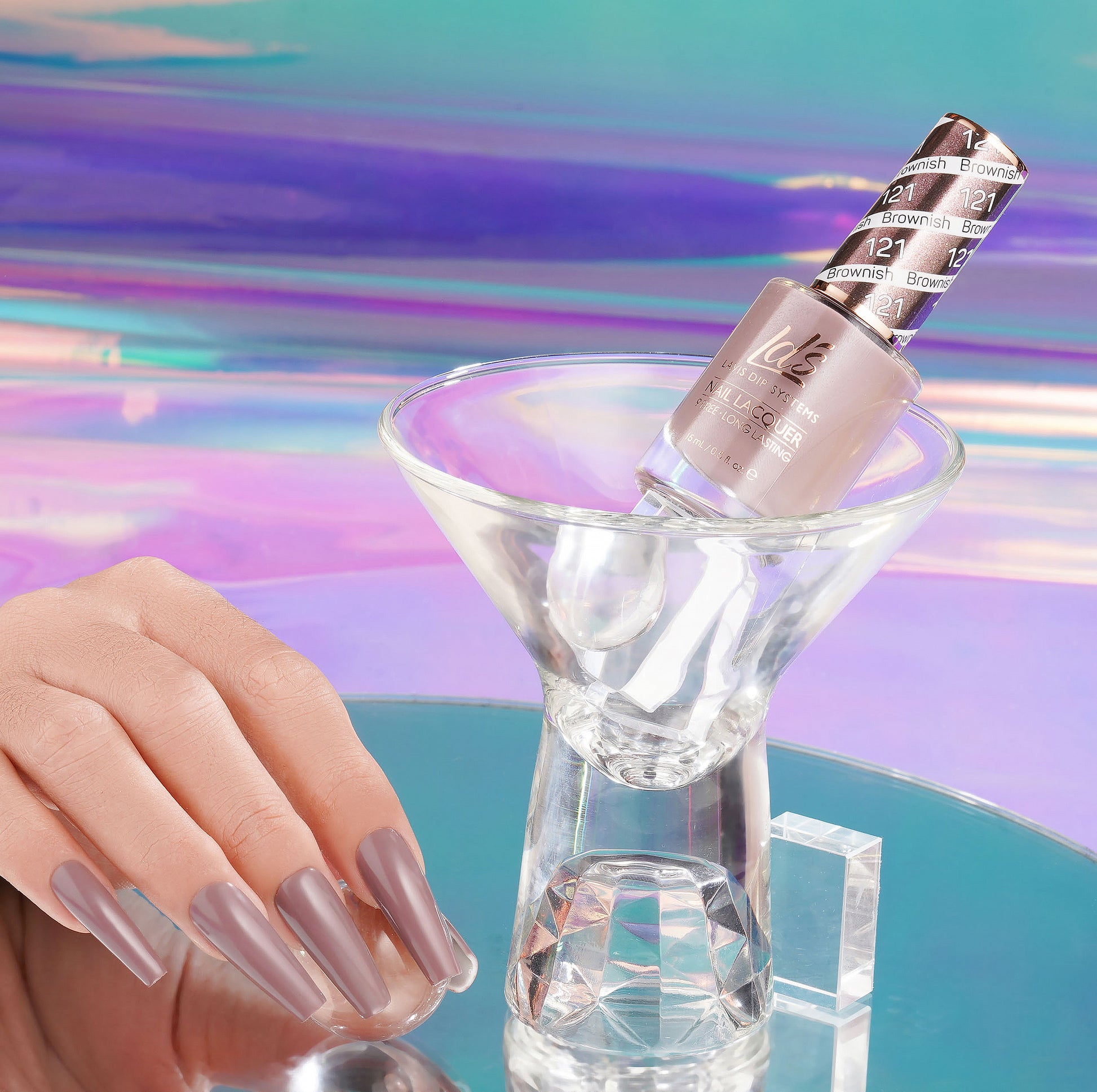 LDS 121 Brownish - LDS Nail Lacquer 0.5oz