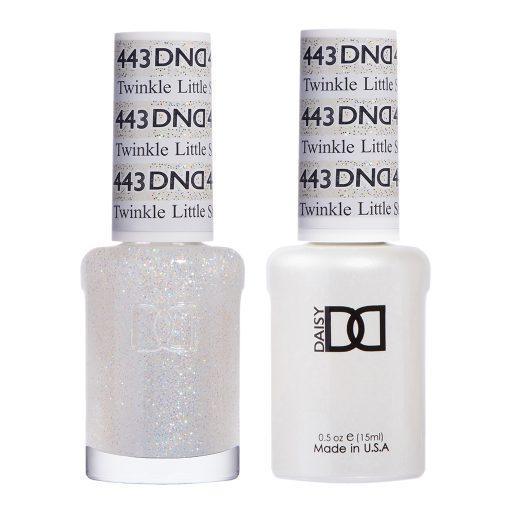 DND Gel Nail Polish Duo - 443 Glitter Colors - Twinkle Little Star by DND - Daisy Nail Designs sold by DTK Nail Supply