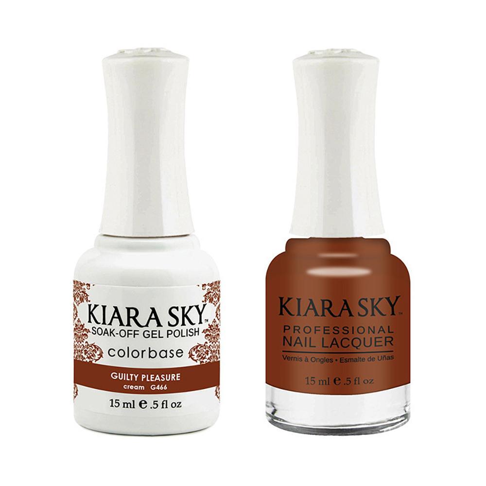 Kiara Sky 466 Guilty Pleasure - Kiara Sky Gel Polish & Matching Nail Lacquer Duo Set - 0.5oz