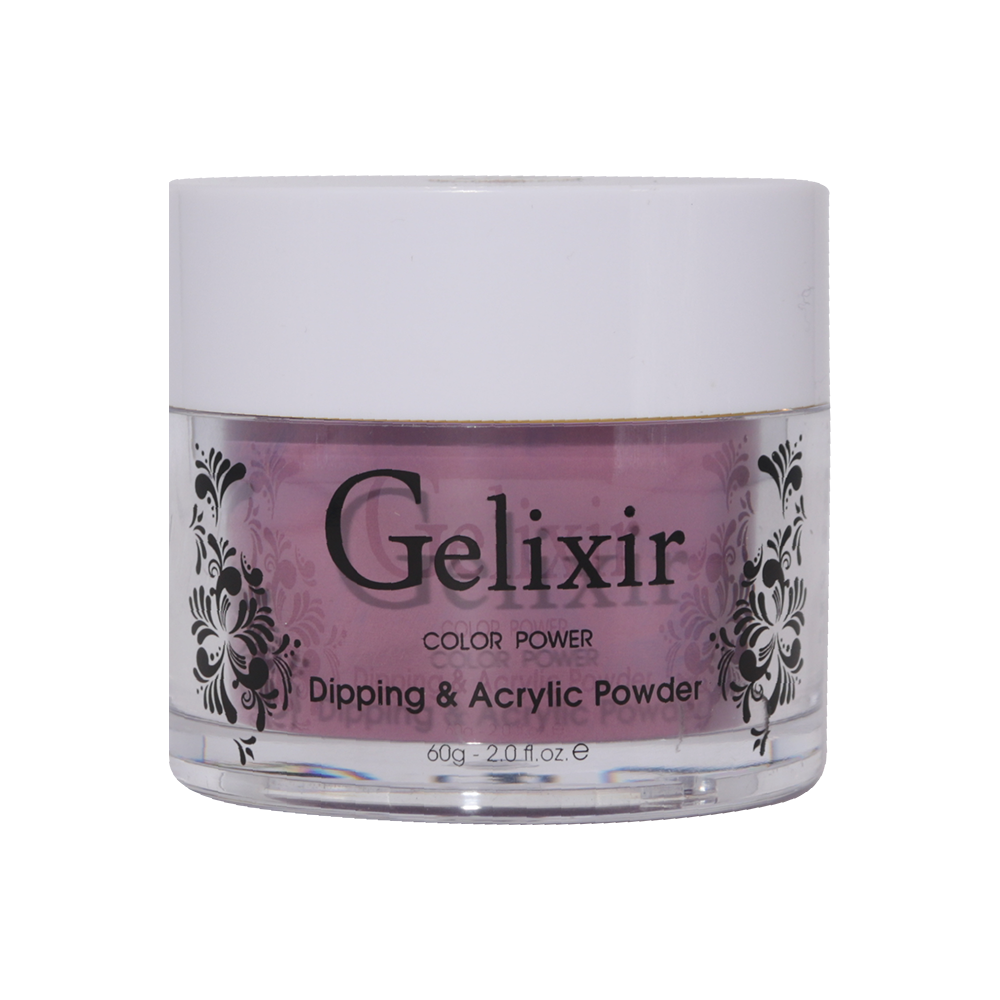 Gelixir Acrylic & Powder Dip Nails 046 Dark Raspberry - Purple Colors