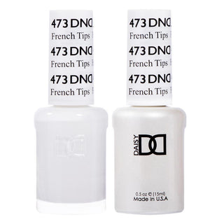DND Gel Nail Polish Duo - 473 White Colors - French Tips by DND - Daisy Nail Designs sold by DTK Nail Supply