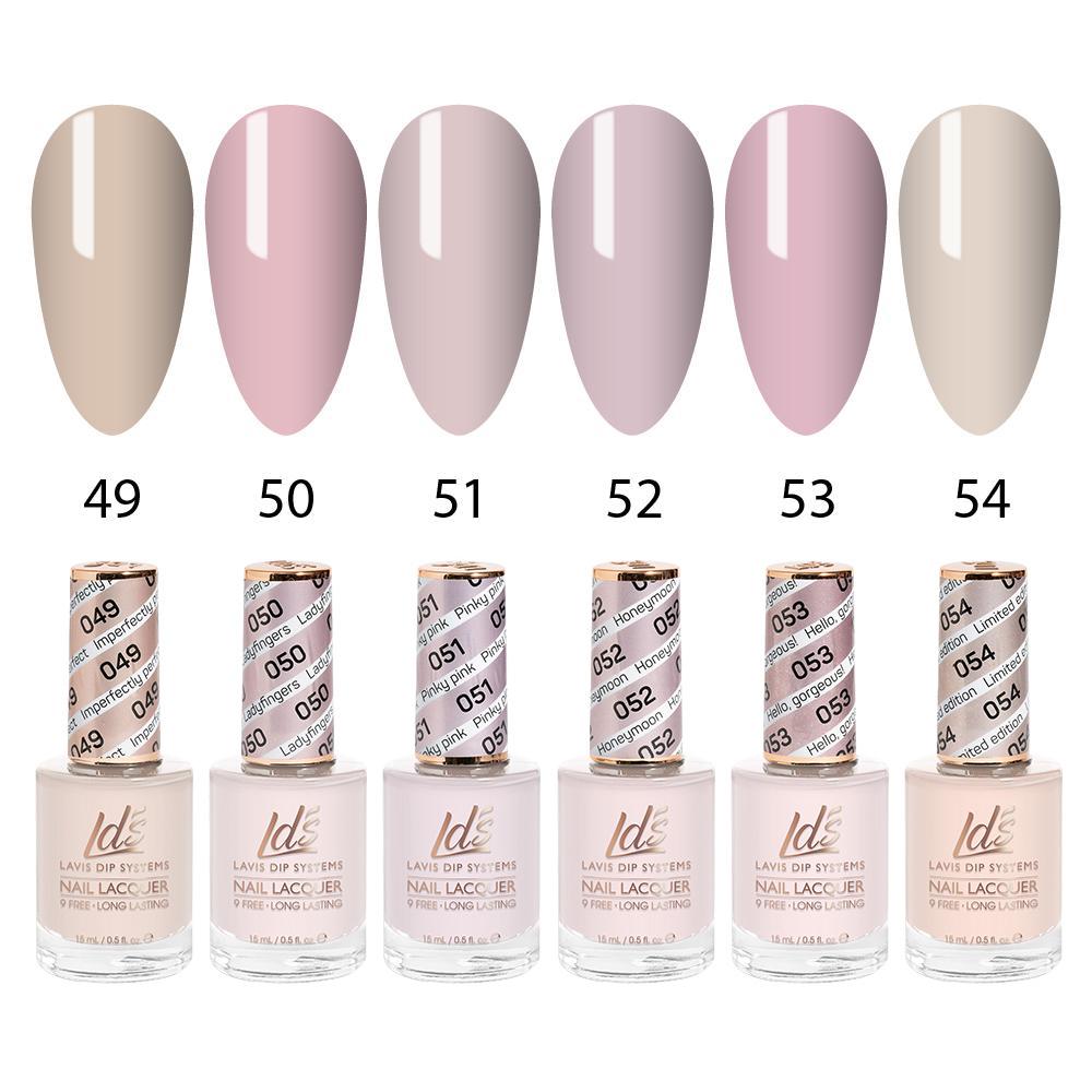 LDS Nail Lacquer Set (6 colors): 049 to 054