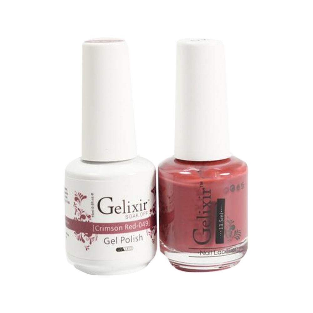 Gelixir 049 Crimson Red - Gel Nail Polish 0.5 oz