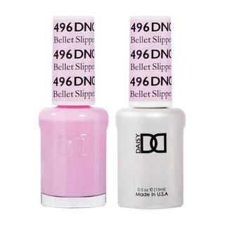 DND Gel Nail Polish Duo - 496 Pink Colors - Bellet Slipper by DND - Daisy Nail Designs sold by DTK Nail Supply