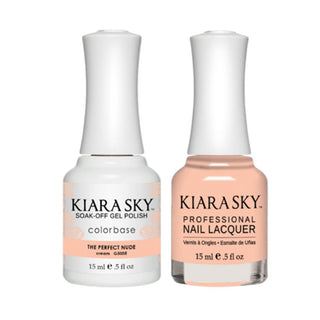 Kiara Sky 5005 THE PERFECT NUDE - All-In-One Gel Polish & Matching Nail Lacquer Duo Set - 0.5oz