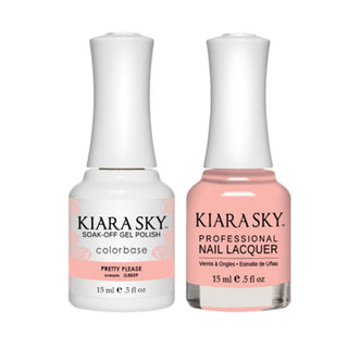Kiara Sky 5009 PRETTY PLEASE - All-In-One Gel Polish & Matching Nail Lacquer Duo Set - 0.5oz