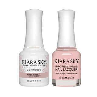 Kiara Sky 5010 WIFEY MATERIAL - All-In-One Gel Polish & Matching Nail Lacquer Duo Set - 0.5oz