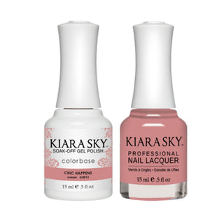 Kiara Sky 5012 CHIC HAPPENS - All-In-One Gel Polish & Matching Nail Lacquer Duo Set - 0.5oz