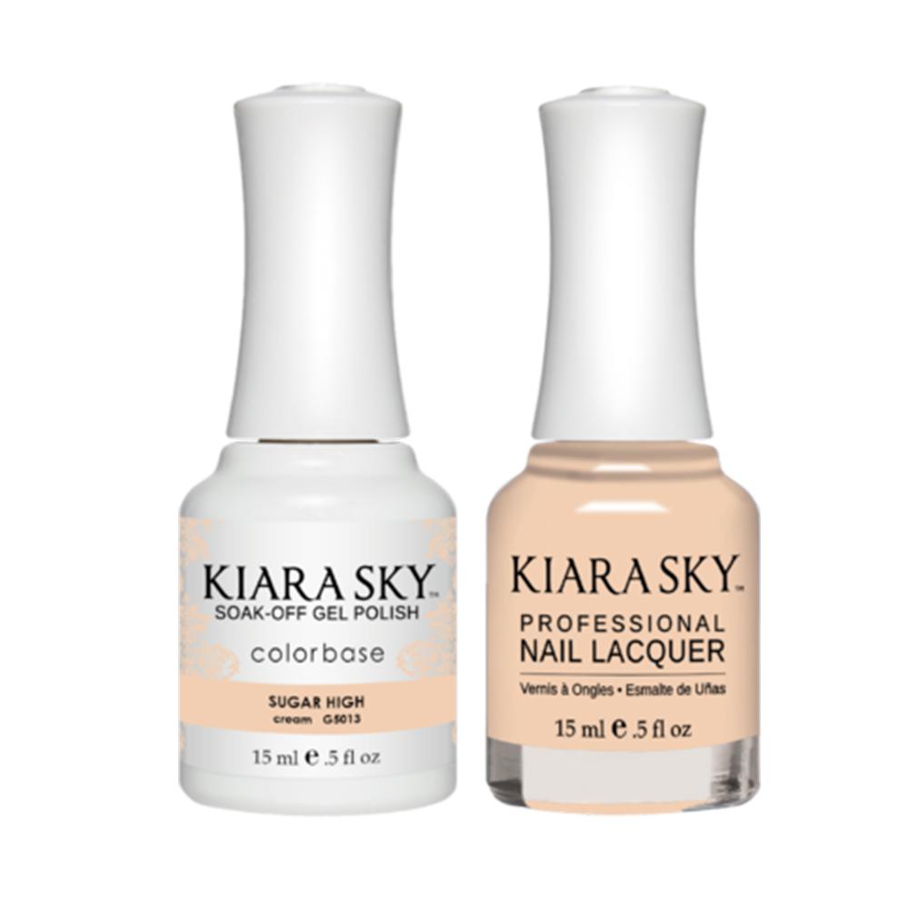 Kiara Sky 5013 SUGAR HIGH - All-In-One Gel Polish & Matching Nail Lacquer Duo Set - 0.5oz