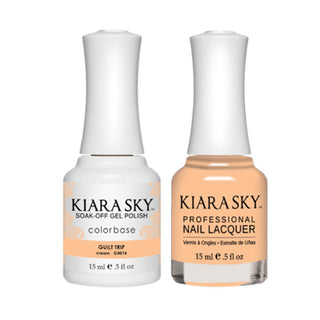 Kiara Sky 5016 GUILT TRIP - All-In-One Gel Polish & Matching Nail Lacquer Duo Set - 0.5oz