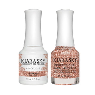 Kiara Sky 5023 GLEAM BIG - All-In-One Gel Polish & Matching Nail Lacquer Duo Set - 0.5oz