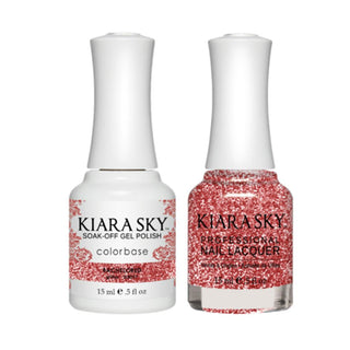 Kiara Sky 5027 BACHELORED - All-In-One Gel Polish & Matching Nail Lacquer Duo Set - 0.5oz