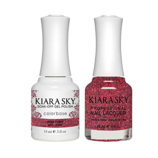Kiara Sky 5035 AFTER PARTY - All-In-One Gel Polish & Matching Nail Lacquer Duo Set - 0.5oz