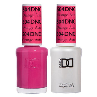 DND Gel Nail Polish Duo - 504 Pink Colors - Orange Aura by DND - Daisy Nail Designs sold by DTK Nail Supply