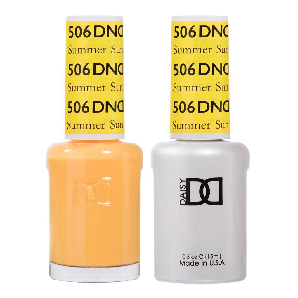 DND Gel Nail Polish Duo - 506 Yellow Colors - Summer Sun by DND - Daisy Nail Designs sold by DTK Nail Supply