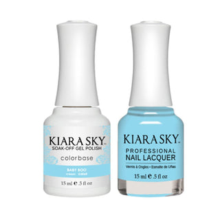 Kiara Sky 5068 BABY BOO - All-In-One Gel Polish & Matching Nail Lacquer Duo Set - 0.5oz