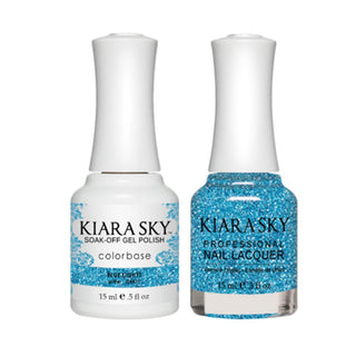 Kiara Sky 5071 BLUE LIGHTS - All-In-One Gel Polish & Matching Nail Lacquer Duo Set - 0.5oz