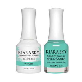 Kiara Sky 5074 OFF THE GRID - All-In-One Gel Polish & Matching Nail Lacquer Duo Set - 0.5oz