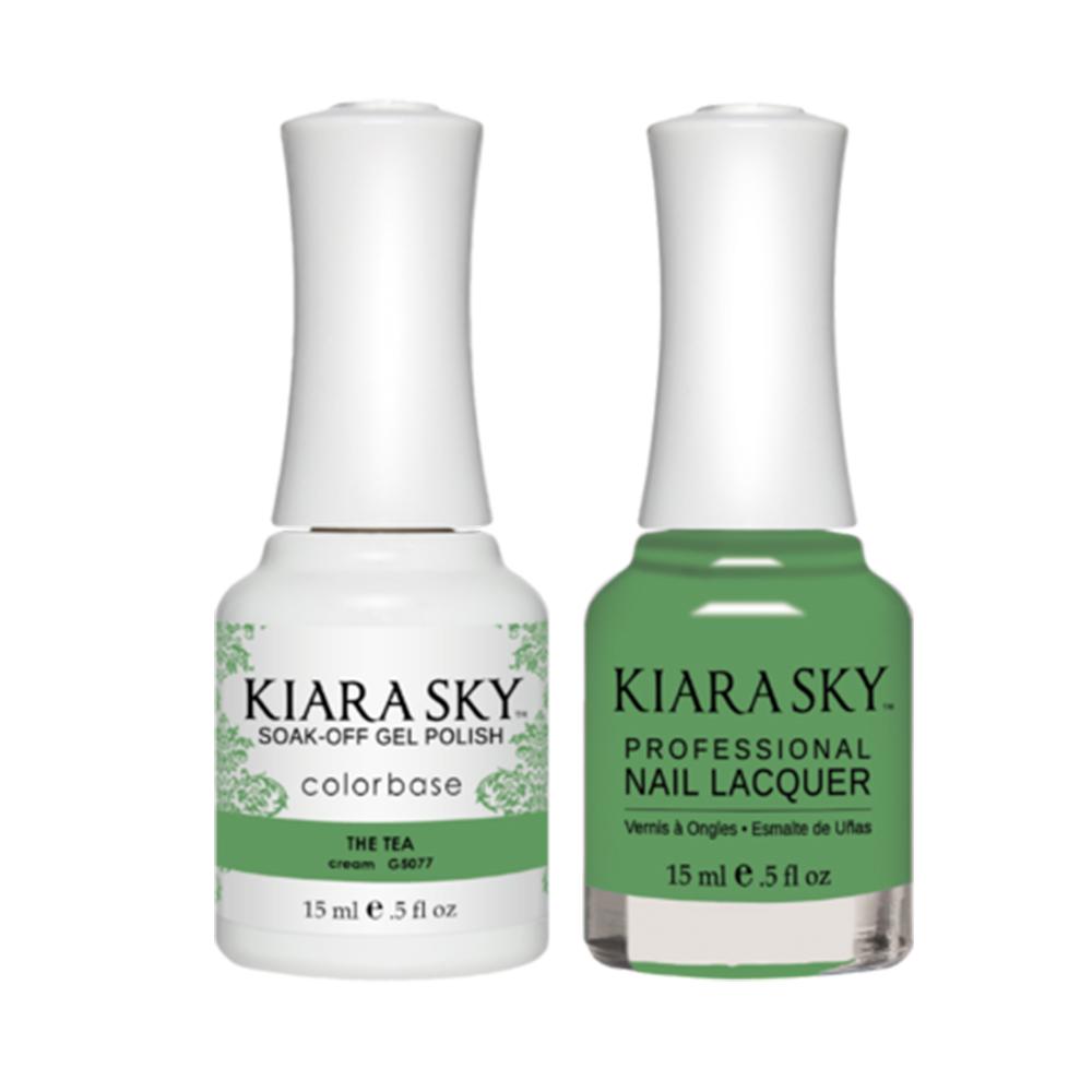 Kiara Sky 5077 THE TEA - All-In-One Gel Polish & Matching Nail Lacquer Duo Set - 0.5oz