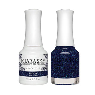 Kiara Sky 5083 KEEP IT 100 - All-In-One Gel Polish & Matching Nail Lacquer Duo Set - 0.5oz