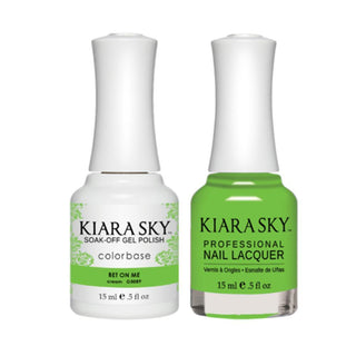 Kiara Sky 5089 BET ON ME - All-In-One Gel Polish & Matching Nail Lacquer Duo Set - 0.5oz