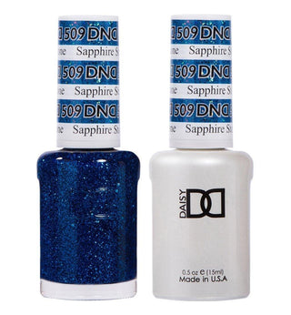 DND Gel Nail Polish Duo - 509 Blue Colors - Sapphire Stone by DND - Daisy Nail Designs sold by DTK Nail Supply
