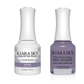 Kiara Sky 513 Road Trip - Kiara Sky Gel Polish & Matching Nail Lacquer Duo Set - 0.5oz
