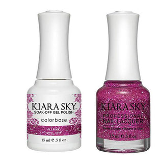 Kiara Sky 518 V.I.Pink-kiara - Kiara Sky Gel Polish & Matching Nail Lacquer Duo Set - 0.5oz