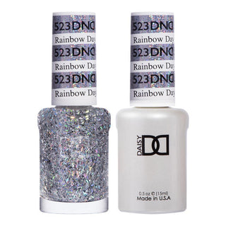 DND Gel Nail Polish Duo - 523 Glitter Colors - Rainbow Day by DND - Daisy Nail Designs sold by DTK Nail Supply
