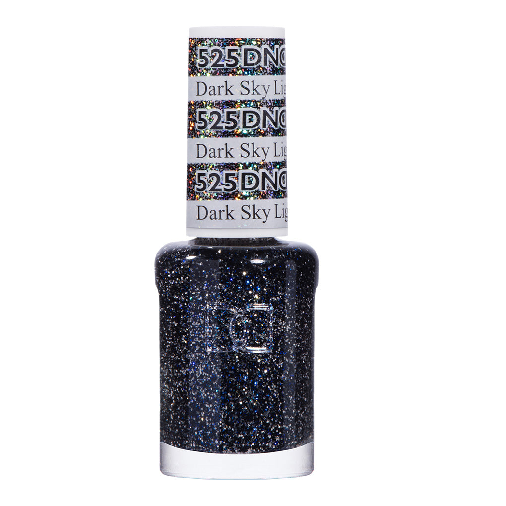 DND Nail Lacquer - 525 Glitter Colors - Dark Sky Lignt