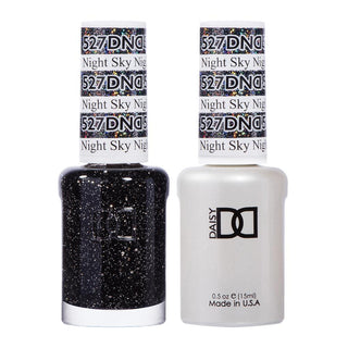 DND Gel Nail Polish Duo - 527 Glitter Colors - Night Sky by DND - Daisy Nail Designs sold by DTK Nail Supply