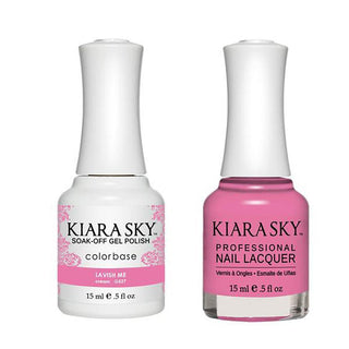 Kiara Sky 527 Lavish me - Kiara Sky Gel Polish & Matching Nail Lacquer Duo Set - 0.5oz