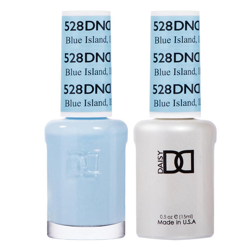 DND Gel Nail Polish Duo - 528 Blue Colors - Blue Island, IL by DND - Daisy Nail Designs sold by DTK Nail Supply