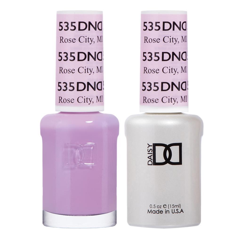 DND Gel Nail Polish Duo - 535 Purple Colors - Rose City, MI by DND - Daisy Nail Designs sold by DTK Nail Supply