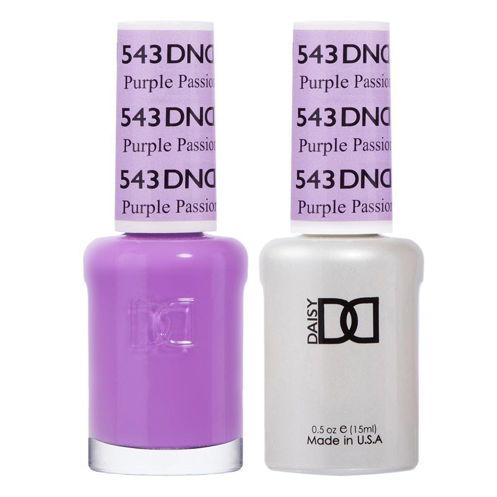 DND Gel Nail Polish Duo - 543 Purple Colors - Purple Passion by DND - Daisy Nail Designs sold by DTK Nail Supply